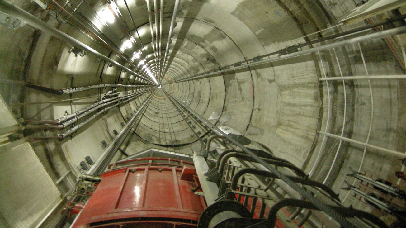 Andra underground laboratory lifts